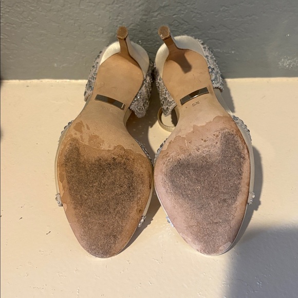 Badgley Mischka Roxy Ankle Strap Heels - Picture 6 of 7